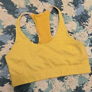 Outdoor Voices Yellow Racerback Sports Bra
